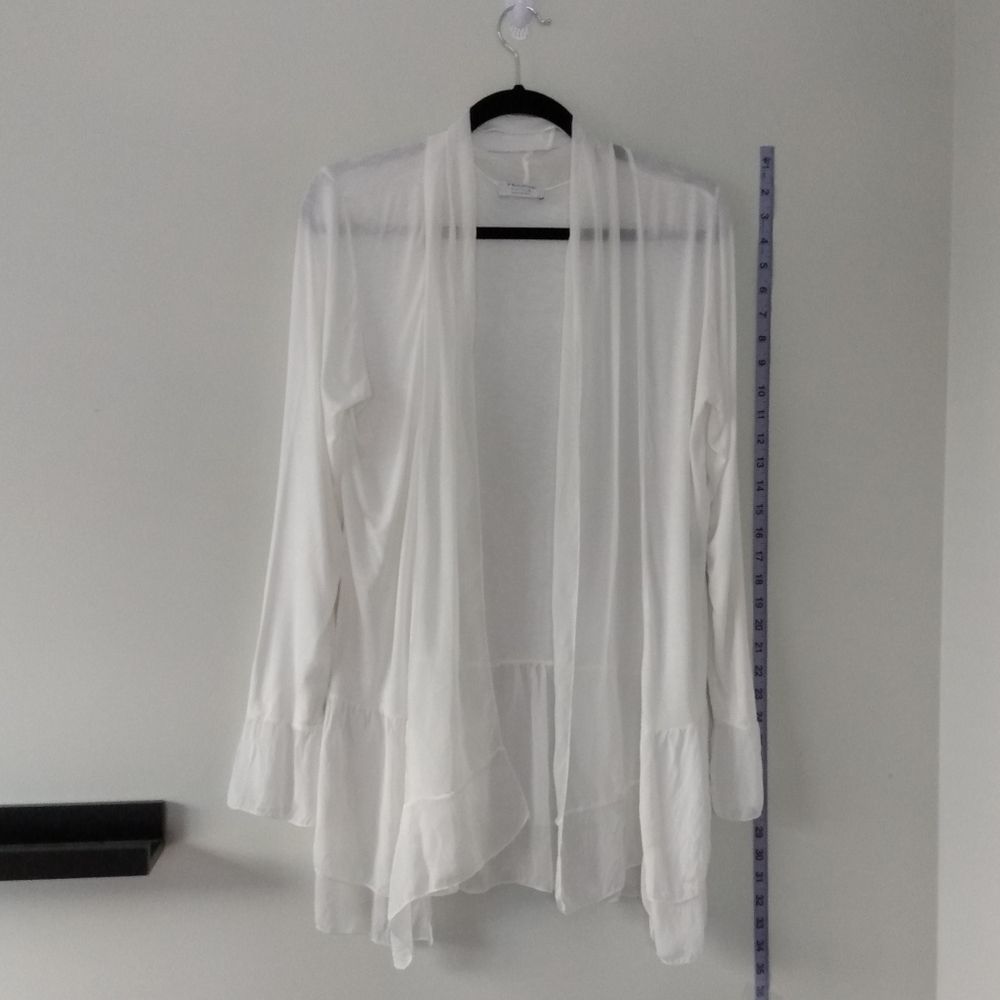 FEMME FATALE White sheer blouse Size M